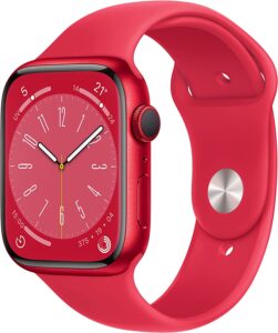 Apple Watch Series 8 (GPS, 45mm) Cassa in alluminio (PRODUCT)RED con Cinturino Sport (PRODUCT)RED (Ricondizionato)