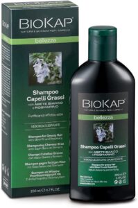 BIOKAP Shampoo Capelli Grassi, Trattamento capelli anti sebo con Abete Bianco e Rosmarino