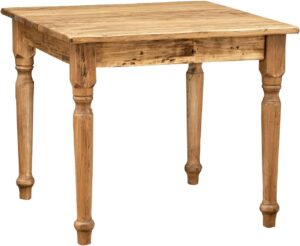 Biscottini tavolo quadrato legno massello 90x90 cm | Tavolo da cucina e sala da pranzo | Tavolo legno esterno e interno