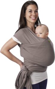 Migliore fascia neonato? Boba Wrap - Grey - Fascia Elastica Porta Bebè Neonato, Portabimbo Facile dalla nascita a 15kg