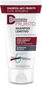 Dermovitamina Prurito Shampoo Lenitivo 200 ml | Shampoo anti prurito lenitivo per cuoio capelluto sensibile, extra sensibile e delicato