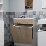 Mobiletto bagno con portabiancheria 3 modelli da scegliere