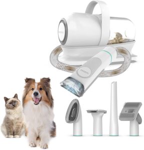 Neakasa P1 PRO Kit per toelettatura e aspirazione a Vuoto per Animali Domestici, Tosatrice per Cani e Gatto Pelo Lungo Professionale