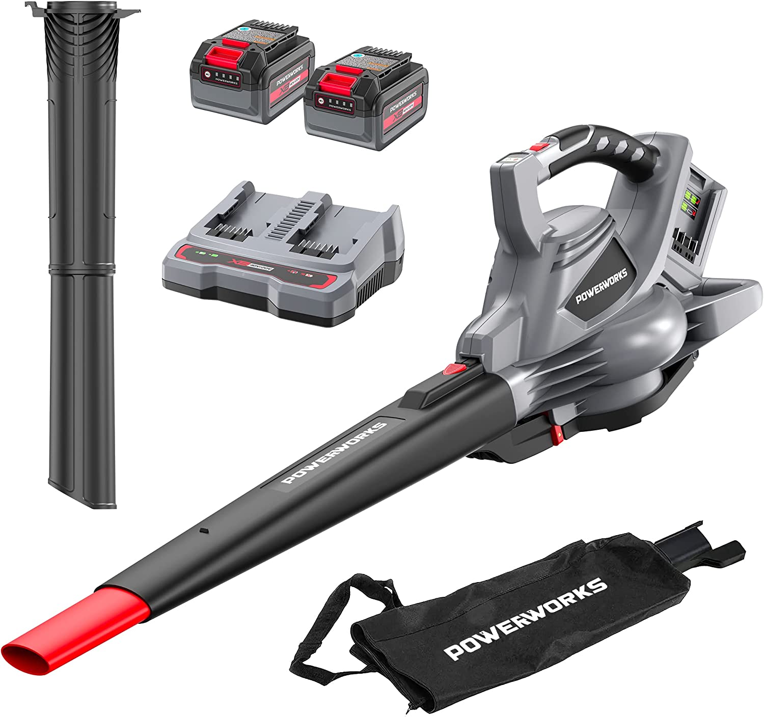 aspiratore trituratore foglie a batteria