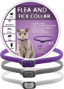 Pets4Luv Collare antipulci per Gatti, collari antizecche per gatti, Collare Antiparassitario per Gatto, protezione per 8 mesi