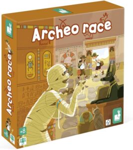 Janod Archeo Race, Gioco da Tavolo per Bambini, Gioco di Strategia Solitario