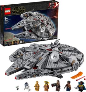 LEGO 75257 Star Wars Millennium Falcon, Set di Costruzioni dell’Iconica Astronave, con Finn, Chewbacca, Lando Calrissian