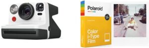 Polaroid Now Fotocamera Istantanea i-Type - Bianco e Nero - 9059 & Pellicola Istantanea Colore per i-Type - 6000
