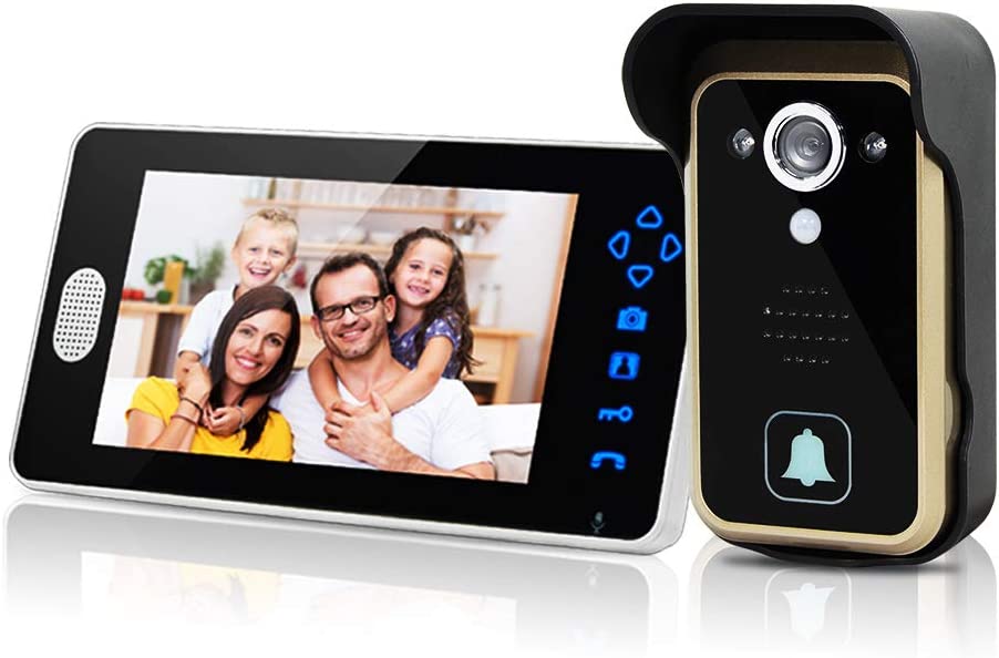 Kit Videocitofono Con Vivavoce E Videocamera Esterna Con Infrarossi - Nuovo Modello 2025, Collegamento 4 Fili E Apertura Serratura Elettrica