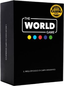 The World Game - Gioco di carte geografia - Gioco da tavolo educativo per bambini, famiglie e adulti