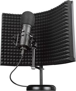 Trust Gaming Microfono con Schermo Fonoassorbente GXT 259 Rudox - USB Microfono a Condensatore per Studio e Registrazione Professionale