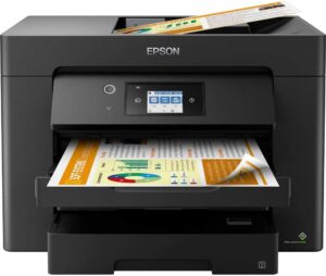 Epson WorkForce WF-7830DTWF, Stampante multifunzione A3 fronte/retro, Fax, Scansione, Copia, ADF 50 pagine, Velocità 25 pagine al minuto