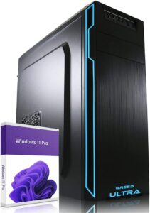 GREED® Ultra PC fisso Intel Core i7 4790 - Computer veloce per ufficio e home office - Desktop con 4.0 GHZ - 32GB RAM – 1TB SSD + 1TB HDD