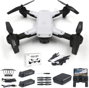 IDEA23 Drone GPS con Telecamera 4K HD Professionale, Quadricotteri RC Droni FPV WiFi 5GHz, Drone per Principianti e Adulti con Funzione Seguimi