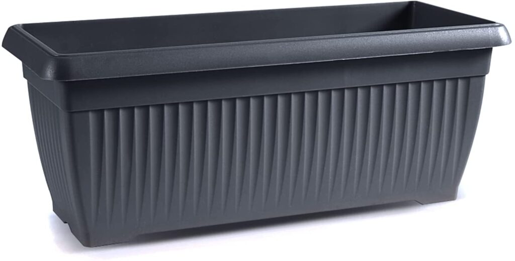 IMJ-Global Sottovaso 46 cm per vaso Nero Tondo fioriera per