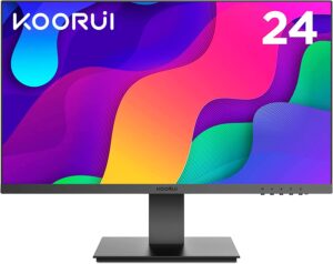 KOORUI Monitor 24 pollici, Schermo 24" Full HD(1920x1080)
