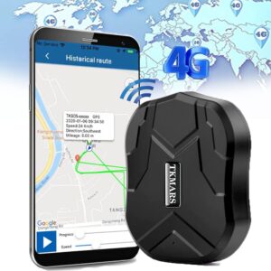 Localizzatore GPS per Auto 4G Tracker GPS Auto Trackting Smart Alarm con Magnete Potente APP Senza Abbonamento Tecnologia di Posizionamento Preciso