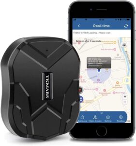 Localizzatore GPS per Auto,GPS Tracker Senza Abbonamento 90 Giorni Standby 5000mAh Magnetico Da Posizione in Tempo Reale Dispositivo Antifurto App