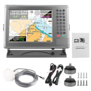 Navigatore GPS marino 10.4In, Xf-1069B Plotter cartografico marino con identificazione automatica AIS anticollisione, retroilluminazione illimitata