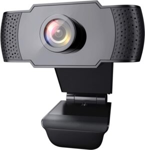 wansview Webcam 1080P con Microfono, Webcam PC Laptop Desktop Computer USB 2.0 con Clip Regolabile per Videochiamate, Studi, Registrazione e Gioch